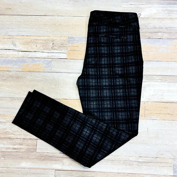 DALIA – Gray plaid skinny pants | Office-ready stretch trousers * - Picture 1 of 8